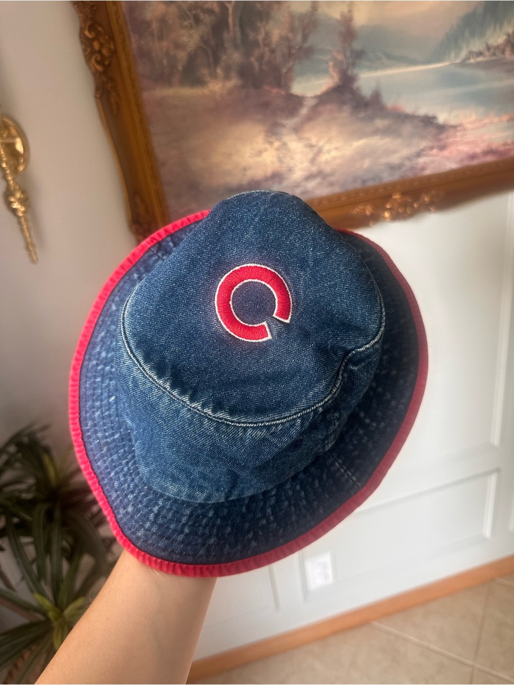 Vintage MLB Denim CUBS Bucket Hat